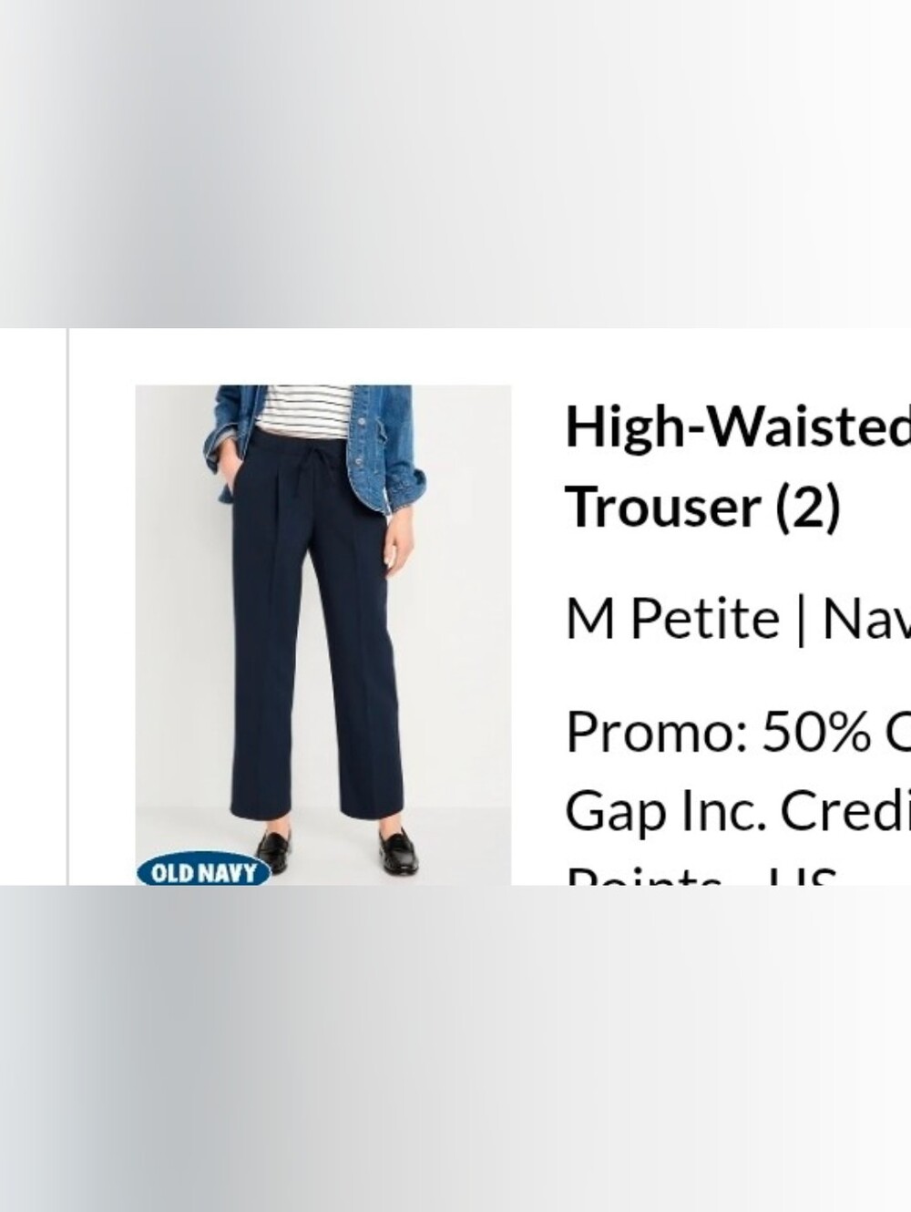 Old Navy Women's High-Waisted Billie Trousers